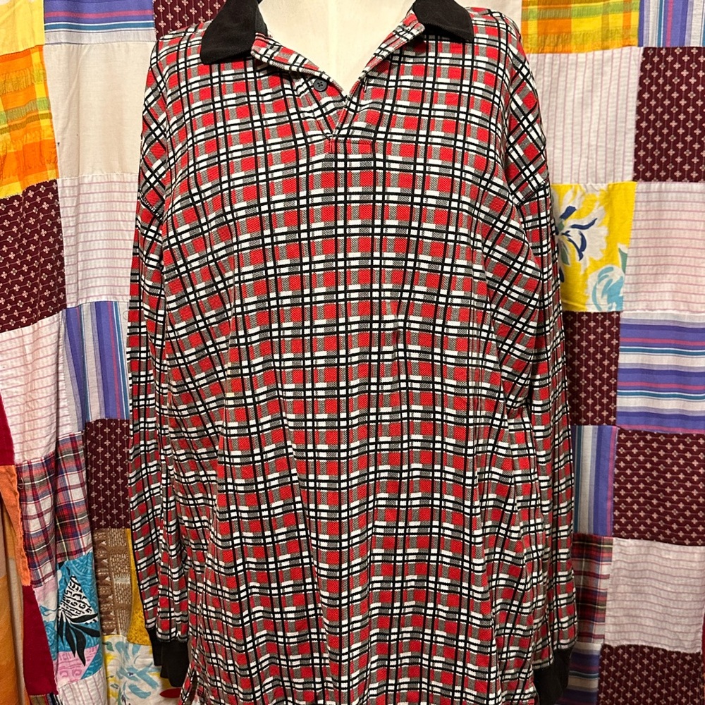 Vintage Plaid Long Sleeve Shirt